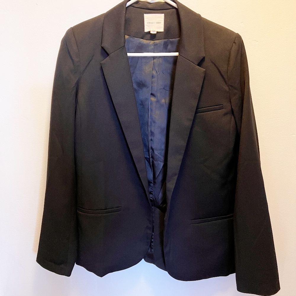 Urban Outfitters Silence & Noise Basic Black Blazer Jacket S